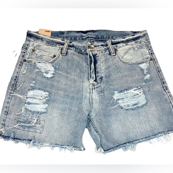 KSUBI Boyfriend Distressed Short Loose Fit Women's Size 27 MidNite & Dusted - Picture 2 of 11